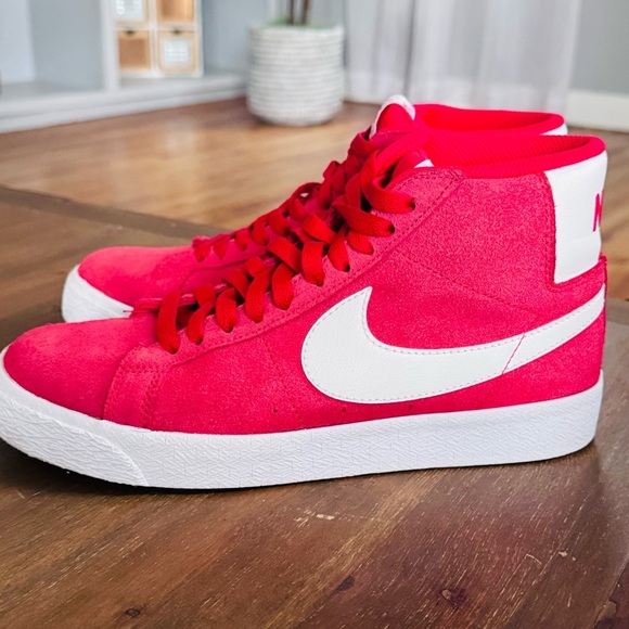 Nike SB Zoom Blazer Mid Shoe Red High-Top Sneakers - Picture 5 of 11